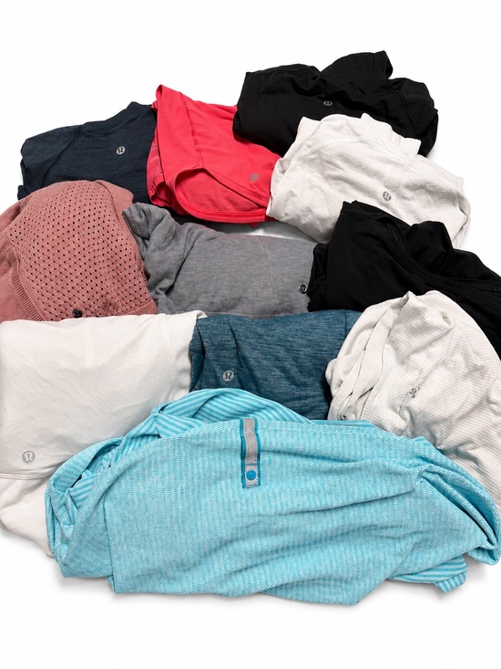 lululemon athletica Tops - Lululemon Mixed Clothing Lot 11 Pieces Multiple Sizes Flawed Stains Pilling